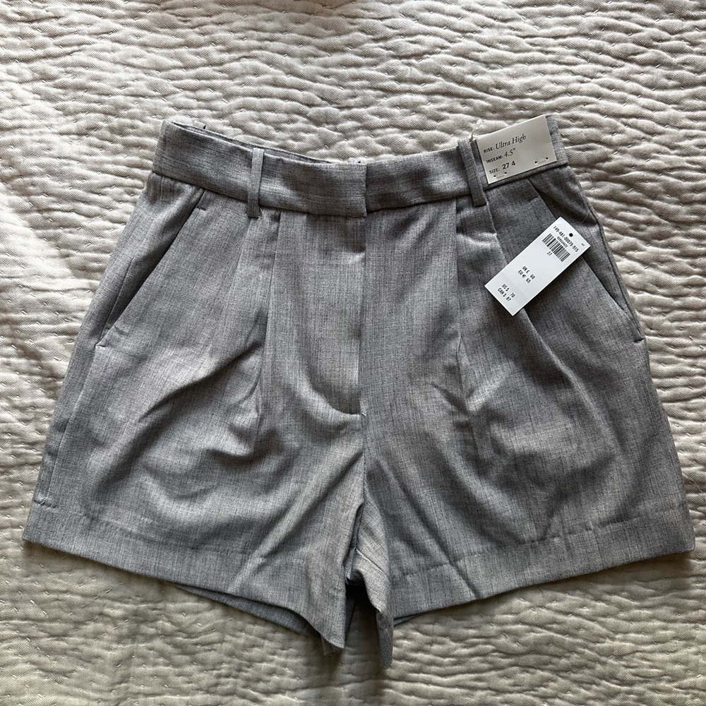 Abercrombie Grey Women’s High-Rise Shorts